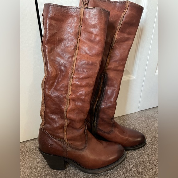Frye Leslie Artisan boots in Whiskey size 7.5 - Picture 2 of 3